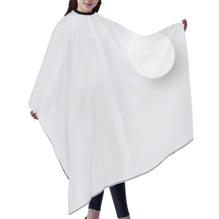 Personality  White Circle On Grey Background Hair Cutting Cape