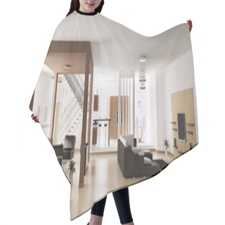 Personality  Apartment Panorama 3d Hair Cutting Cape