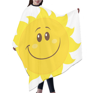 Personality  Smiling Yellow Simple Sun Cartoon  Hair Cutting Cape