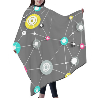 Personality  Seamless Colorful Vector Structure  Hair Cutting Cape