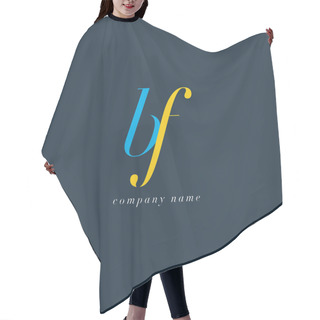 Personality  BF Letters Logo Template Hair Cutting Cape
