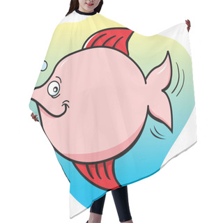Personality  Happy Fish Hair Cutting Cape