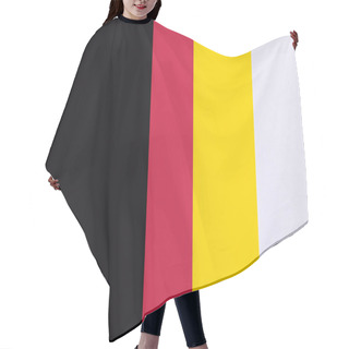Personality  Abstract Geometric Background With Black, Crimson And Yellow Stripes Hair Cutting Cape