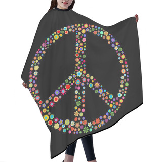 Personality  Peace Sign Hair Cutting Cape