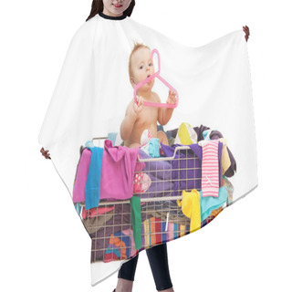 Personality  Baby In Clothes And Hanger Hair Cutting Cape