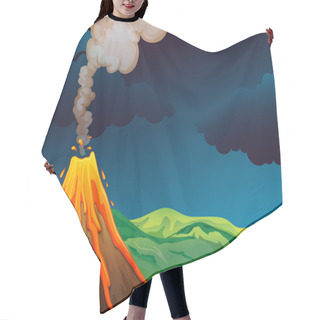 Personality  A Volcano Hair Cutting Cape