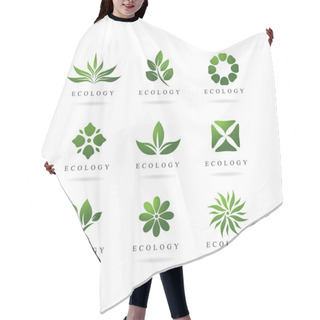 Personality  Eco Green Logos Hair Cutting Cape