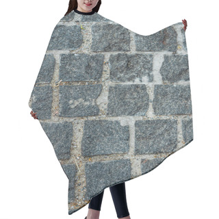 Personality  Top View Of Black Paving Stones On Road In City  Hair Cutting Cape