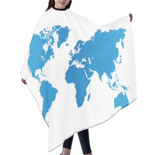 Personality  World Map Background Hair Cutting Cape