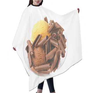 Personality  Ice Cream  With Chocolate Curls Hair Cutting Cape