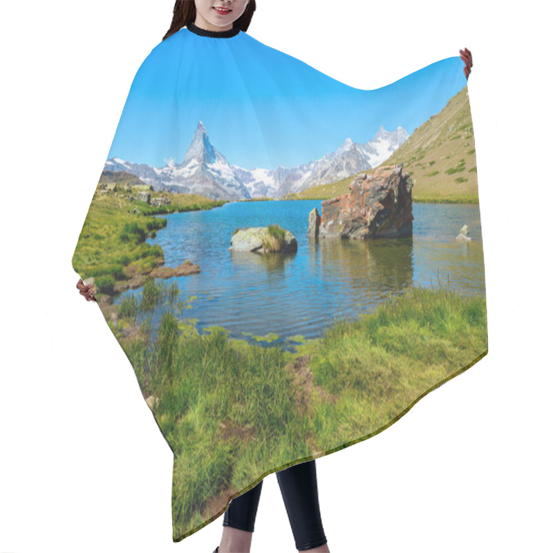 Personality  Matterhorn On Stellisee Lake Hair Cutting Cape