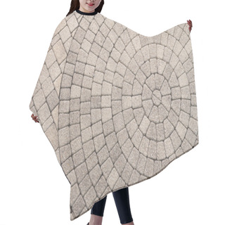 Personality  Circle Design Pattern In Patio Paving Hair Cutting Cape