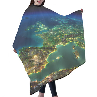Personality  Night Earth. A Piece Of Europe - Spain, Portugal, France Hair Cutting Cape