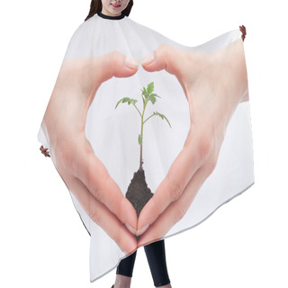 Personality  Environmental Awareness And Protection Concept Hair Cutting Cape