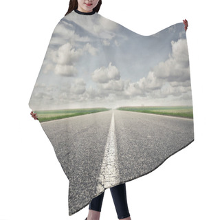 Personality  Long Straight Road Hair Cutting Cape