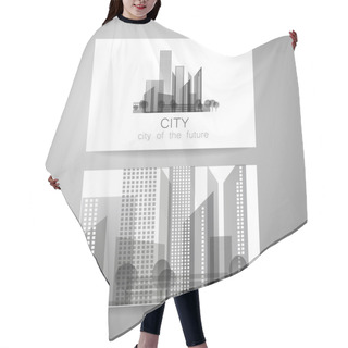 Personality  Eco City Logo Hair Cutting Cape