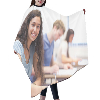 Personality  Happy Young Adults Writing Hair Cutting Cape