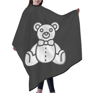 Personality  Bear Silver Plated Metallic Icon Hair Cutting Cape