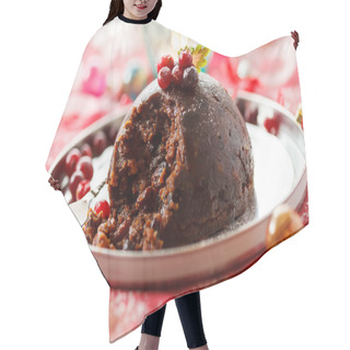 Personality  Christmas Pudding Hair Cutting Cape