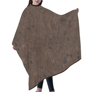 Personality  Brown Surface Artificial Stone, Background.  Hair Cutting Cape
