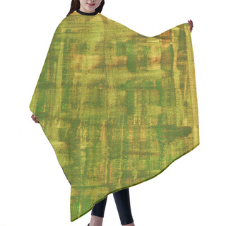 Personality  Green, Brown, Yellow Watercolor Abstract Hair Cutting Cape