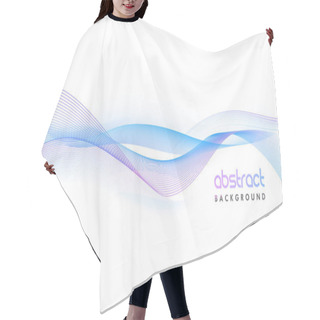 Personality  Creative Abstract Waves Background. Hair Cutting Cape