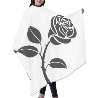 Personality  Rose Flower Vector Icon Hair Cutting Cape