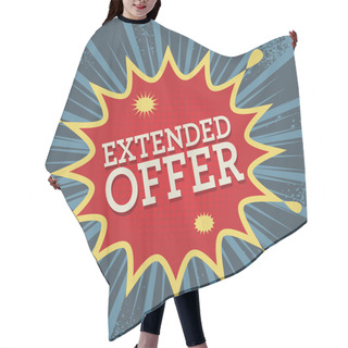 Personality  Background With Text Extended Offer Hair Cutting Cape