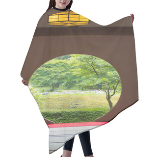 Personality  Japanese House With Round Window Hair Cutting Cape