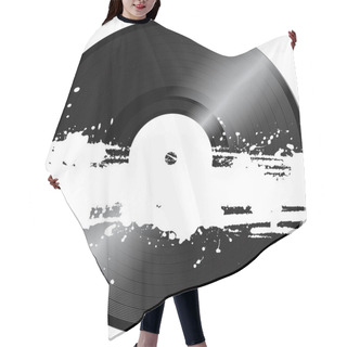 Personality  Retro Vinyl Record - Vector Hair Cutting Cape