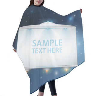 Personality  Ufo With Text, Vector Design Hair Cutting Cape