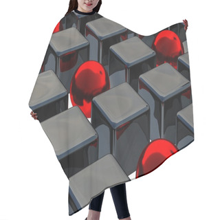 Personality  Balls And Cubes Hair Cutting Cape