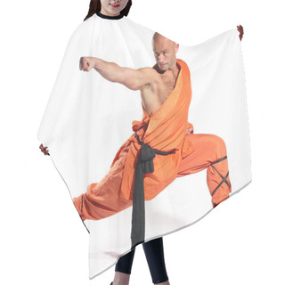 Personality  Shaolin Warriors Monk On White Background Hair Cutting Cape