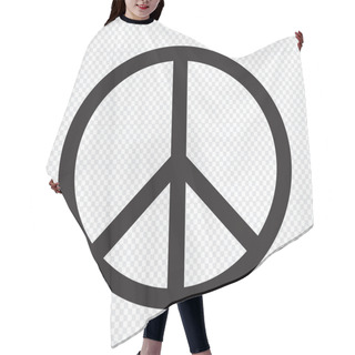 Personality  Peace Sign Icon Hair Cutting Cape