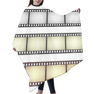 Personality  Scratched Seamless Film Strips Hair Cutting Cape