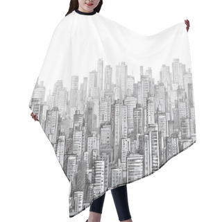 Personality  City Landscape Hair Cutting Cape