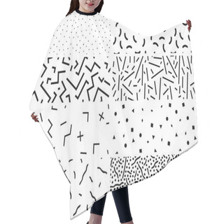 Personality  Collection Of Swatches Memphis Patterns Hair Cutting Cape