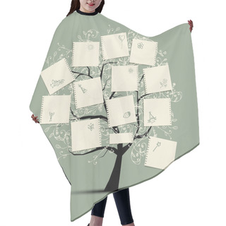 Personality  Wish Tree For Your Design Hair Cutting Cape