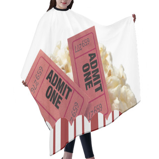 Personality  Movie Night On White Background Hair Cutting Cape