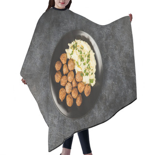 Personality  Meatballs And Mashed Potatoes Hair Cutting Cape