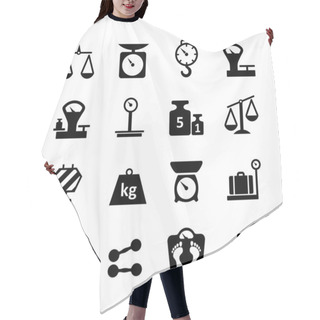 Personality  Web Icon Set - Scales, Weighing, Weight, Balance Hair Cutting Cape