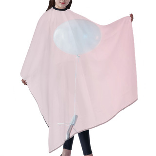 Personality  Bicycle With White Balloon Hair Cutting Cape
