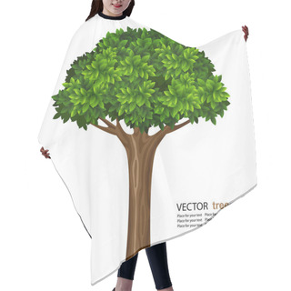 Personality  Vector Tree Hair Cutting Cape