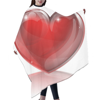 Personality  Red Heart Illustration Hair Cutting Cape