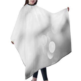Personality  Silver Shiny Bokeh Background For Celebration  Hair Cutting Cape