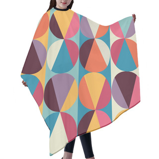 Personality  Vector Geometric Pattern Of Circles And Triangles. Colored Circl Hair Cutting Cape