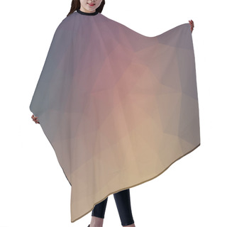 Personality  Abstract 2D Geometric Pastel Brown Background Hair Cutting Cape