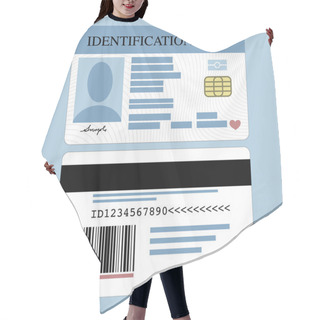 Personality  Id Card Hair Cutting Cape