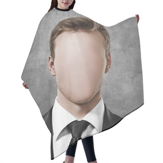 Personality  Faceless Person Portrait Hair Cutting Cape