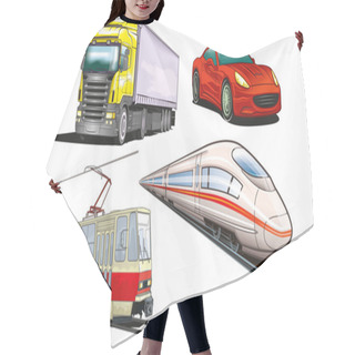 Personality  Land Transportation Hair Cutting Cape